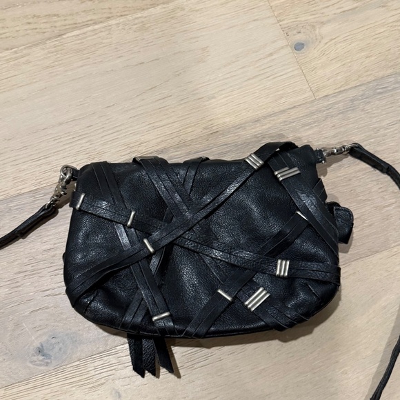 Black Leather Foley & Corinna Crossbody - Picture 4 of 5
